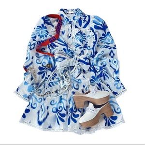 MULLA blue and white set